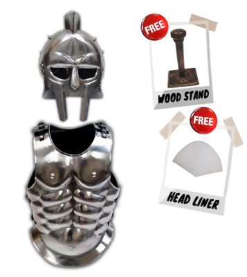 BNDL04 - Gladiator (IR80629) + Muscle Armor (IR80704) + Wood Stand (IR8050) + Head Liner (IR8050A)